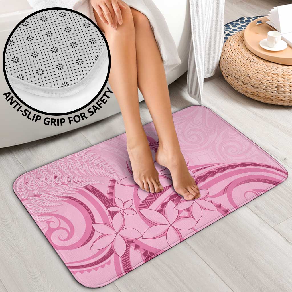 Aotearoa Maori Bathroom Set Pink Fern Ribbons - Aussie Hoodie