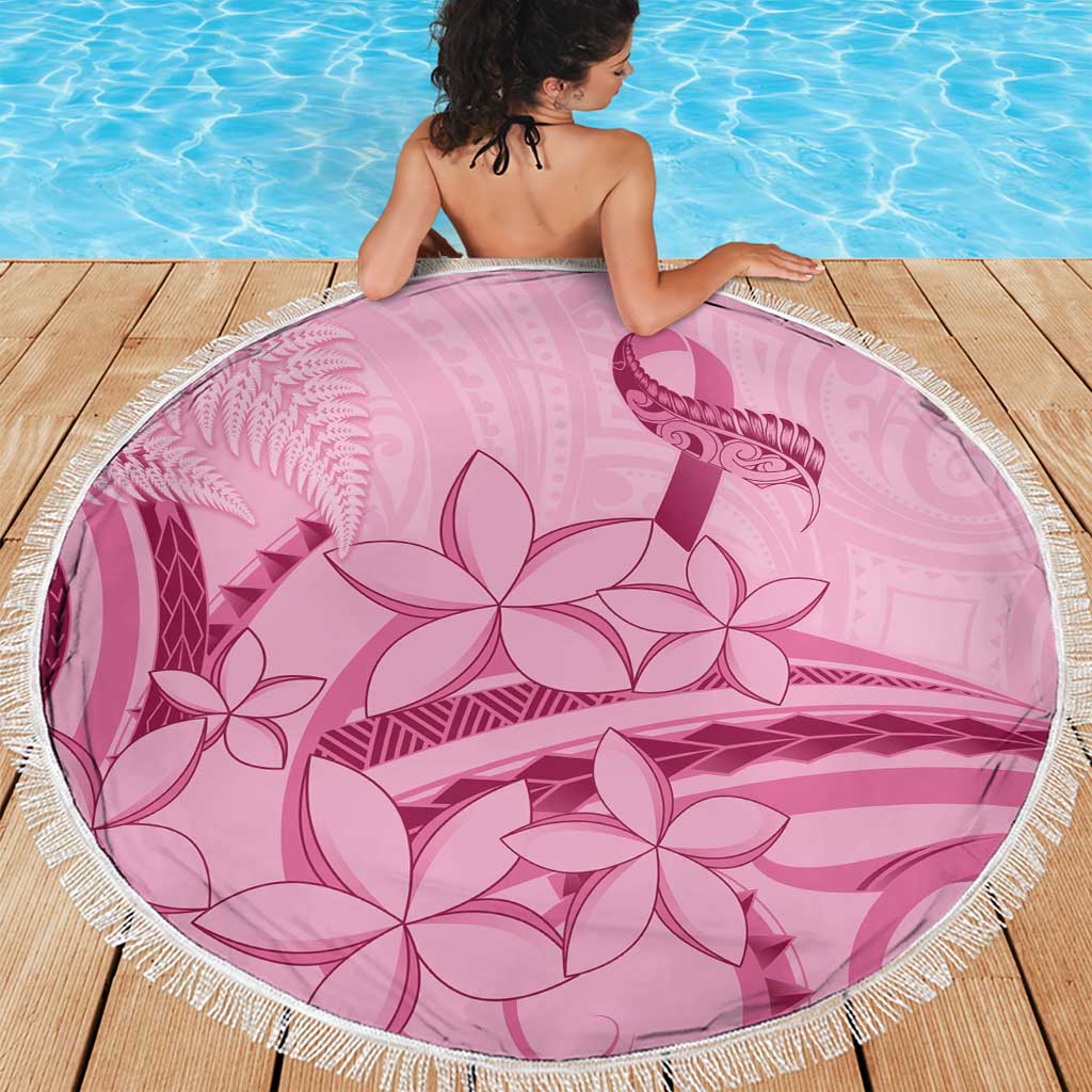 Aotearoa Maori Beach Blanket Pink Fern Ribbons - Aussie Hoodie
