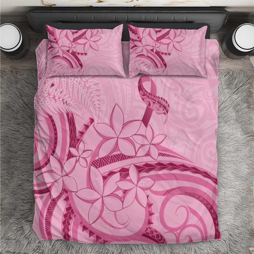 Aotearoa Maori Bedding Set Pink Fern Ribbons - Aussie Hoodie