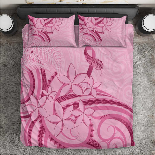 Aotearoa Maori Bedding Set Pink Fern Ribbons - Aussie Hoodie