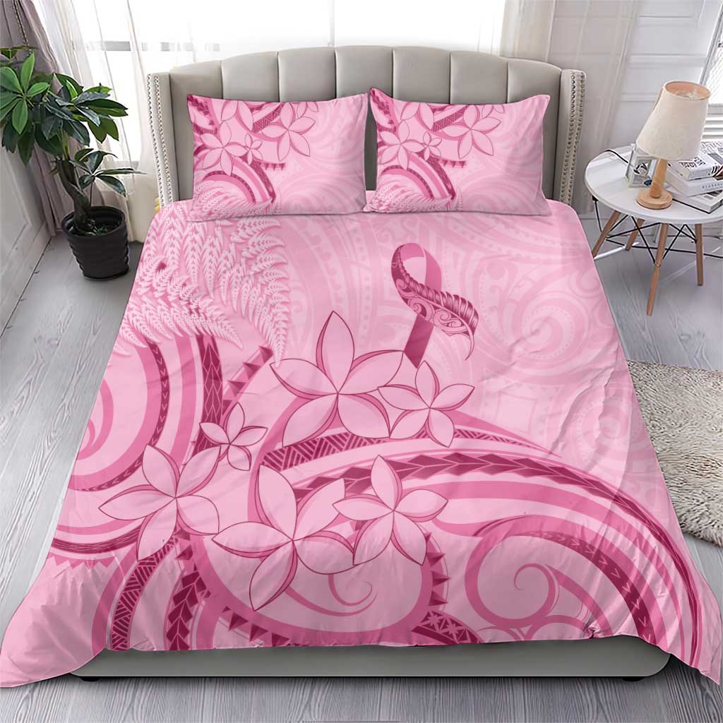 Aotearoa Maori Bedding Set Pink Fern Ribbons - Aussie Hoodie