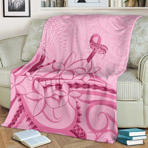 Aotearoa Maori Blanket Pink Fern Ribbons - Aussie Hoodie