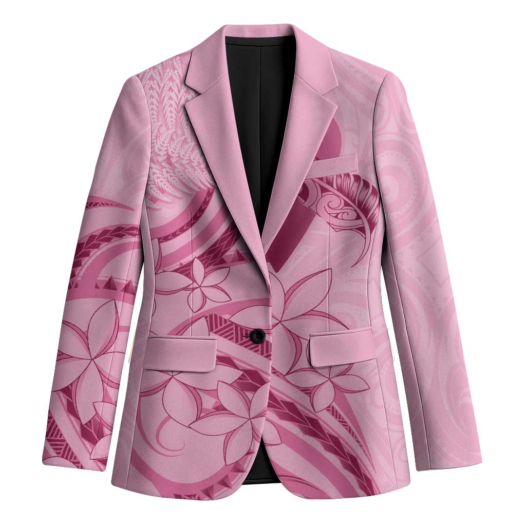 Aotearoa Maori Blazer Pink Fern Ribbons - Aussie Hoodie