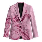 Aotearoa Maori Blazer Pink Fern Ribbons - Aussie Hoodie