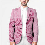 Aotearoa Maori Blazer Pink Fern Ribbons - Aussie Hoodie