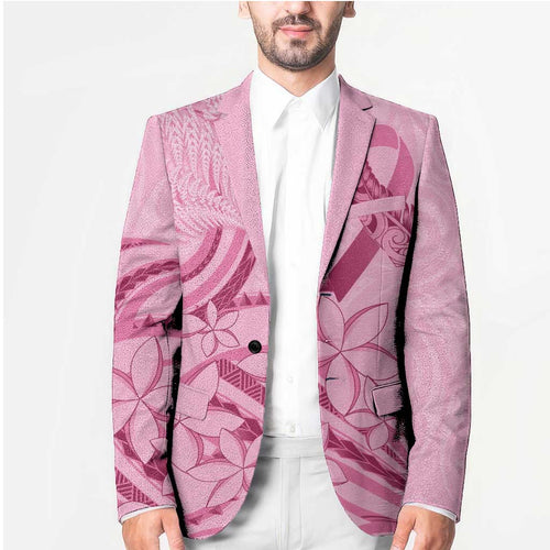 Aotearoa Maori Blazer Pink Fern Ribbons - Aussie Hoodie