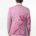 Aotearoa Maori Blazer Pink Fern Ribbons - Aussie Hoodie