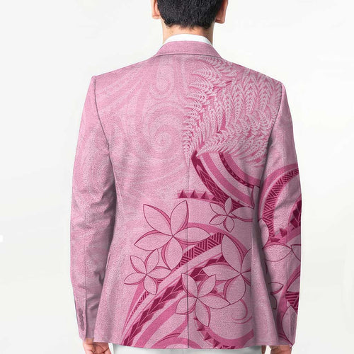 Aotearoa Maori Blazer Pink Fern Ribbons - Aussie Hoodie