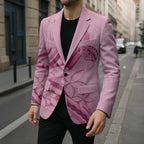 Aotearoa Maori Blazer Pink Fern Ribbons - Aussie Hoodie
