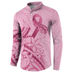 Aotearoa Maori Button Sweatshirt Pink Fern Ribbons - Aussie Hoodie