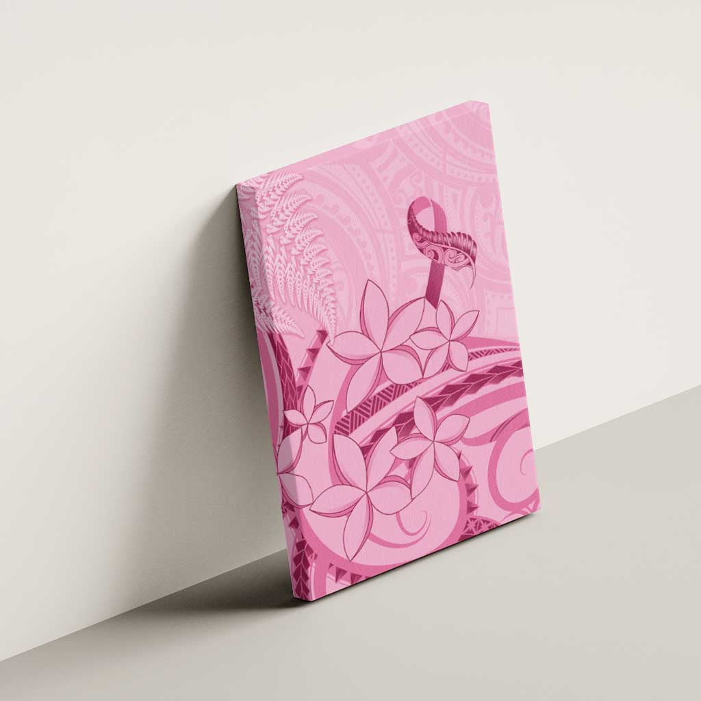 Aotearoa Maori Canvas Wall Art Pink Fern Ribbons - Aussie Hoodie
