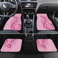 Aotearoa Maori Car Mats Pink Fern Ribbons - Aussie Hoodie