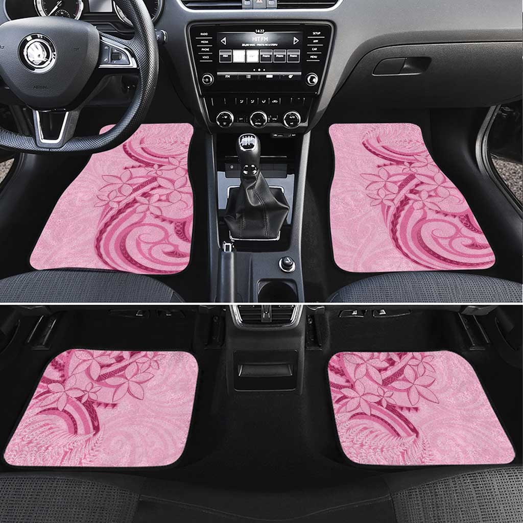 Aotearoa Maori Car Mats Pink Fern Ribbons - Aussie Hoodie