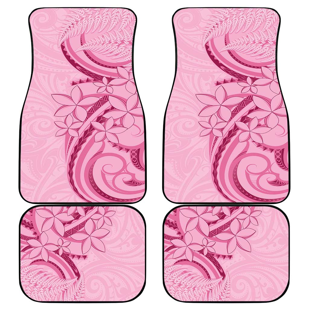 Aotearoa Maori Car Mats Pink Fern Ribbons - Aussie Hoodie