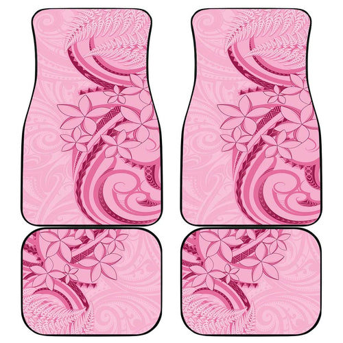 Aotearoa Maori Car Mats Pink Fern Ribbons - Aussie Hoodie