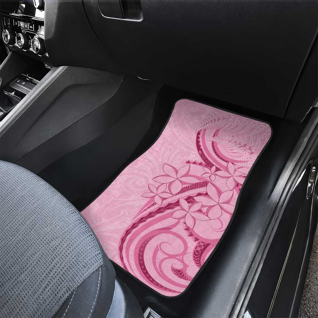 Aotearoa Maori Car Mats Pink Fern Ribbons - Aussie Hoodie