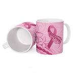 Aotearoa Maori Ceramic Mug Pink Fern Ribbons - Aussie Hoodie