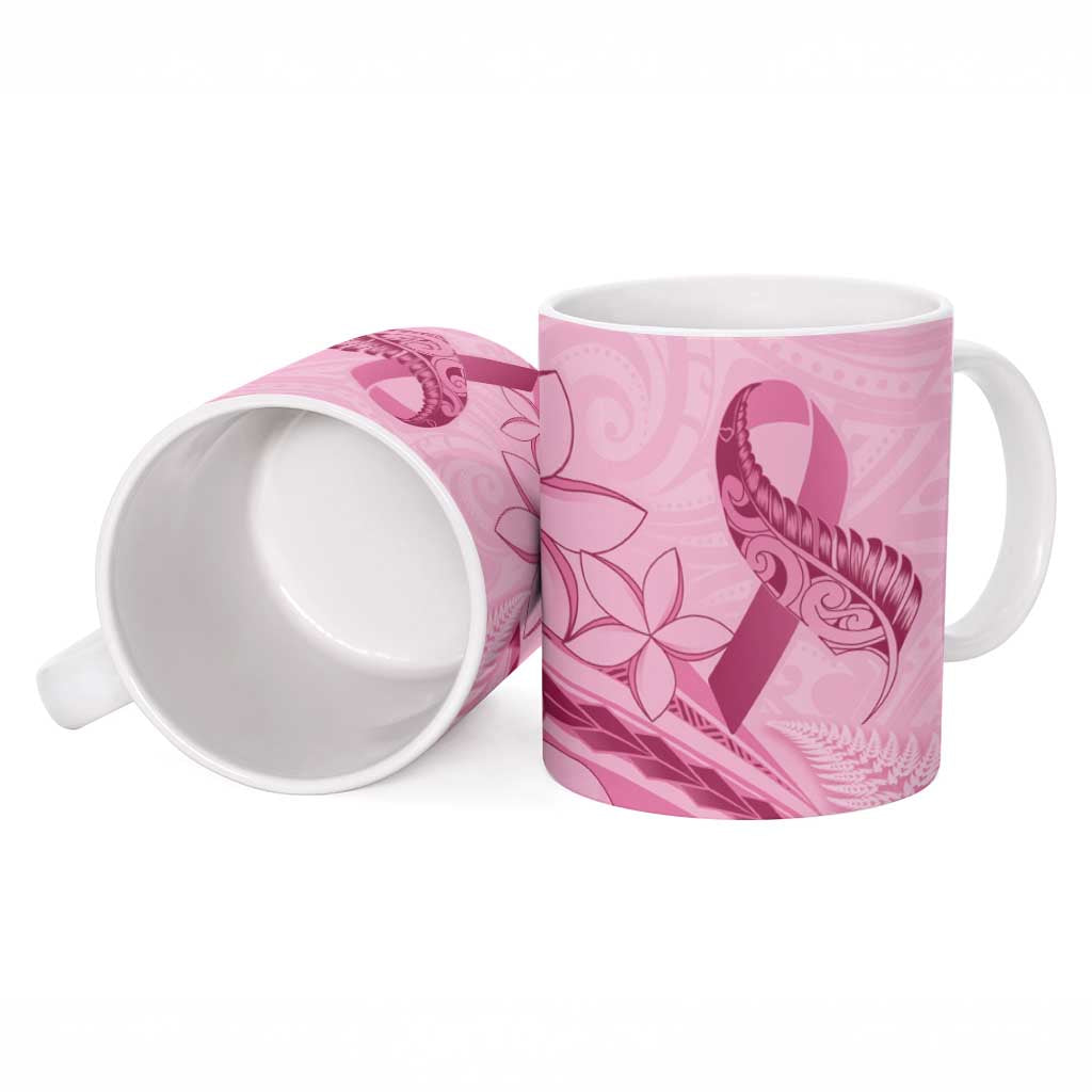 Aotearoa Maori Ceramic Mug Pink Fern Ribbons - Aussie Hoodie