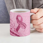 Aotearoa Maori Ceramic Mug Pink Fern Ribbons - Aussie Hoodie