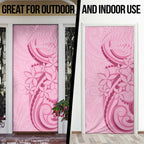 Aotearoa Maori Door Cover Pink Fern Ribbons - Aussie Hoodie