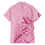 Aotearoa Maori Family Matching Short Sleeve Bodycon Dress and Hawaiian Shirt Pink Fern Ribbons - Aussie Hoodie