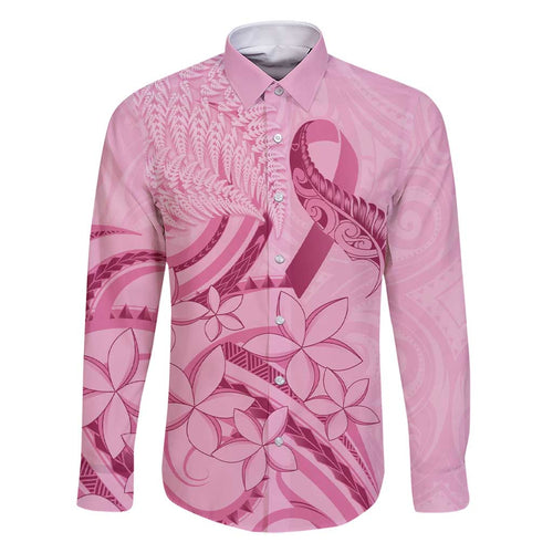 Aotearoa Maori Family Matching Short Sleeve Bodycon Dress and Hawaiian Shirt Pink Fern Ribbons - Aussie Hoodie