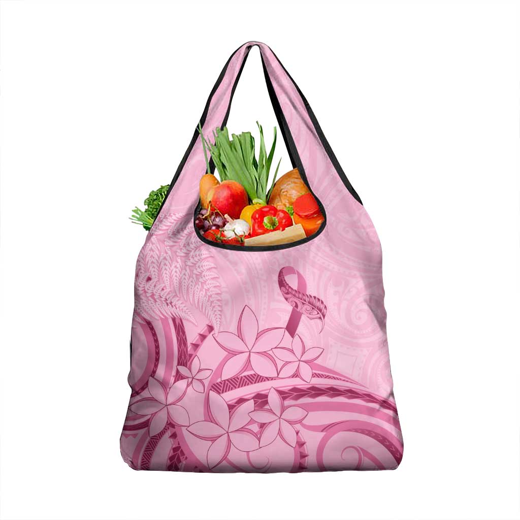 Aotearoa Maori Grocery Bag Pink Fern Ribbons - Aussie Hoodie