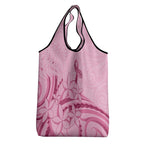Aotearoa Maori Grocery Bag Pink Fern Ribbons - Aussie Hoodie