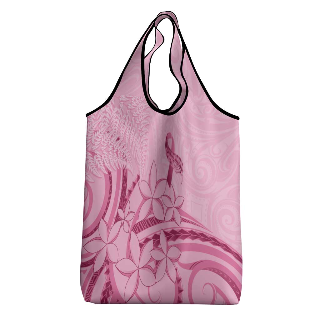 Aotearoa Maori Grocery Bag Pink Fern Ribbons - Aussie Hoodie