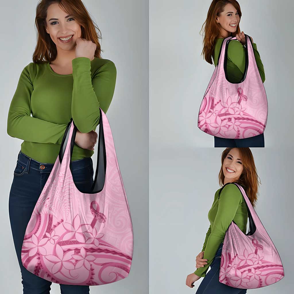 Aotearoa Maori Grocery Bag Pink Fern Ribbons - Aussie Hoodie