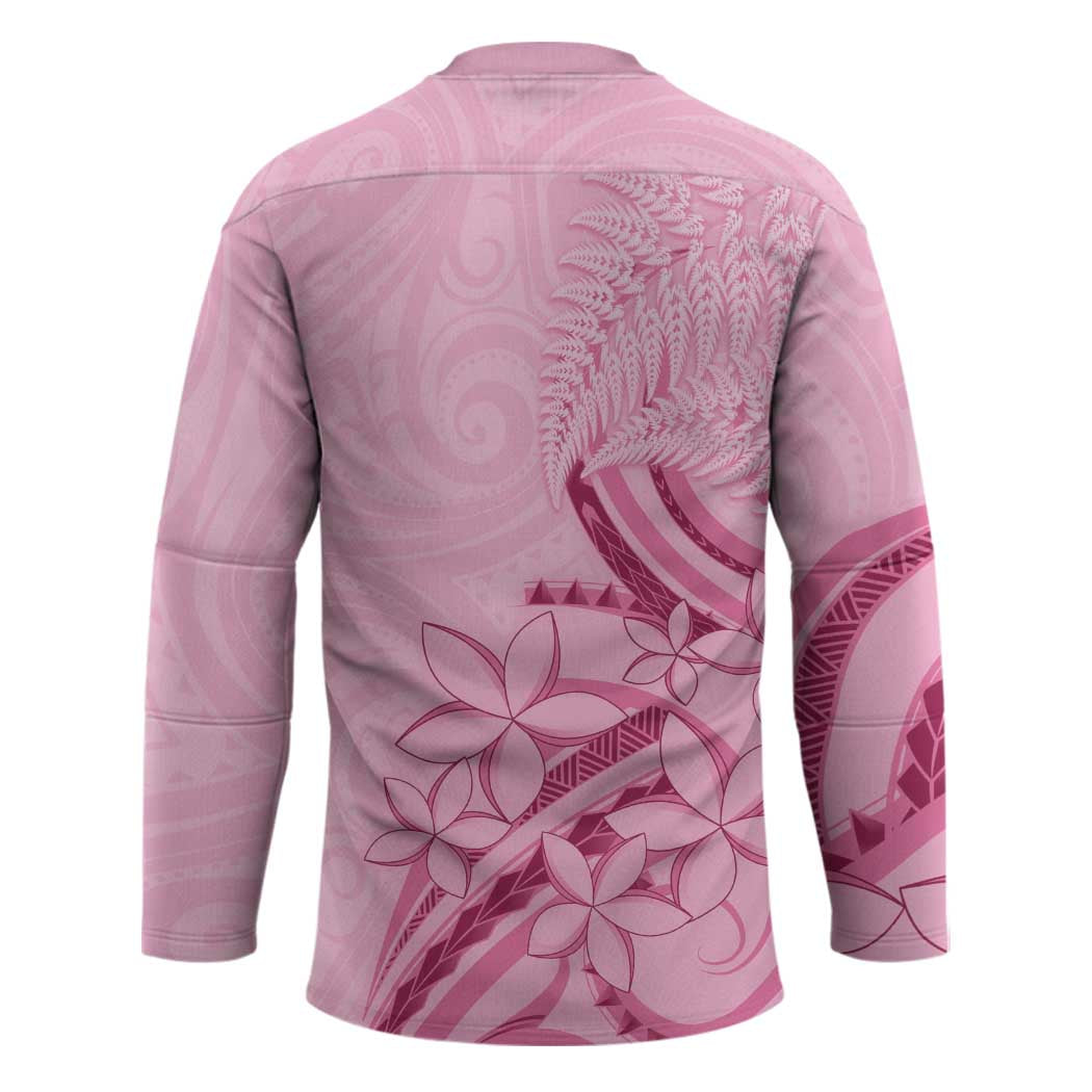 Aotearoa Maori Hockey Jersey Pink Fern Ribbons - Aussie Hoodie