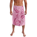 Aotearoa Maori Lavalava Pink Fern Ribbons - Aussie Hoodie