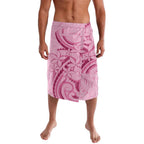 Aotearoa Maori Lavalava Pink Fern Ribbons - Aussie Hoodie