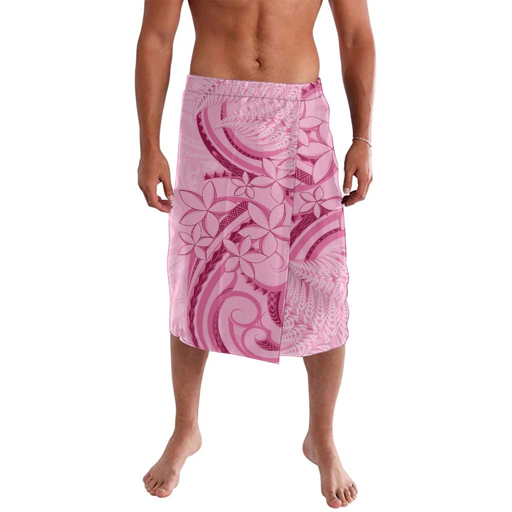 Aotearoa Maori Lavalava Pink Fern Ribbons - Aussie Hoodie