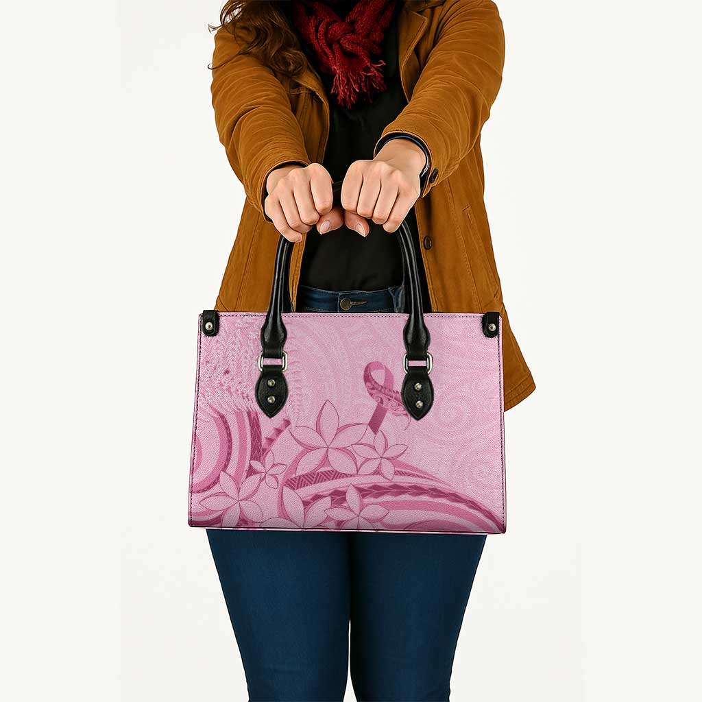 Aotearoa Maori Leather Bag Pink Fern Ribbons - Aussie Hoodie