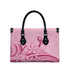 Aotearoa Maori Leather Bag Pink Fern Ribbons - Aussie Hoodie