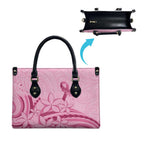 Aotearoa Maori Leather Bag Pink Fern Ribbons - Aussie Hoodie