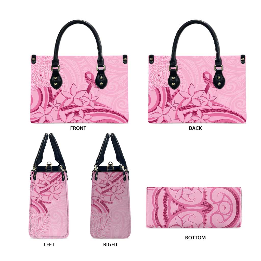 Aotearoa Maori Leather Bag Pink Fern Ribbons - Aussie Hoodie