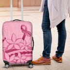 Aotearoa Maori Luggage Cover Pink Fern Ribbons - Aussie Hoodie