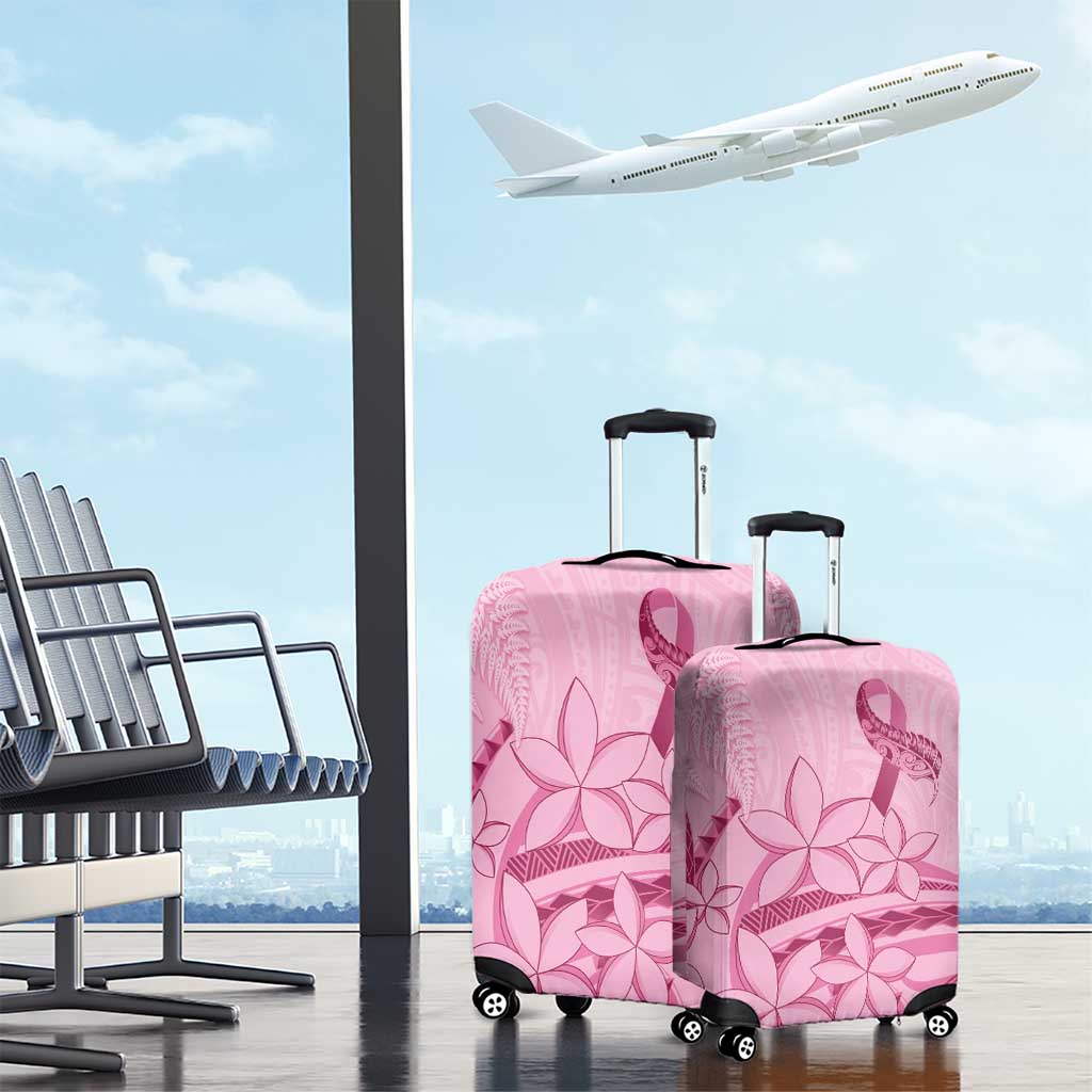 Aotearoa Maori Luggage Cover Pink Fern Ribbons - Aussie Hoodie