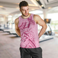 Aotearoa Maori Men Tank Top Pink Fern Ribbons - Aussie Hoodie