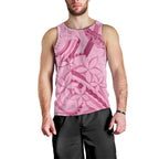 Aotearoa Maori Men Tank Top Pink Fern Ribbons - Aussie Hoodie