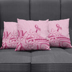 Aotearoa Maori Pillow Cover Pink Fern Ribbons - Aussie Hoodie