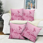 Aotearoa Maori Pillow Cover Pink Fern Ribbons - Aussie Hoodie
