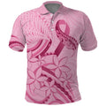 Aotearoa Maori Polo Shirt Pink Fern Ribbons - Aussie Hoodie
