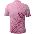 Aotearoa Maori Polo Shirt Pink Fern Ribbons - Aussie Hoodie