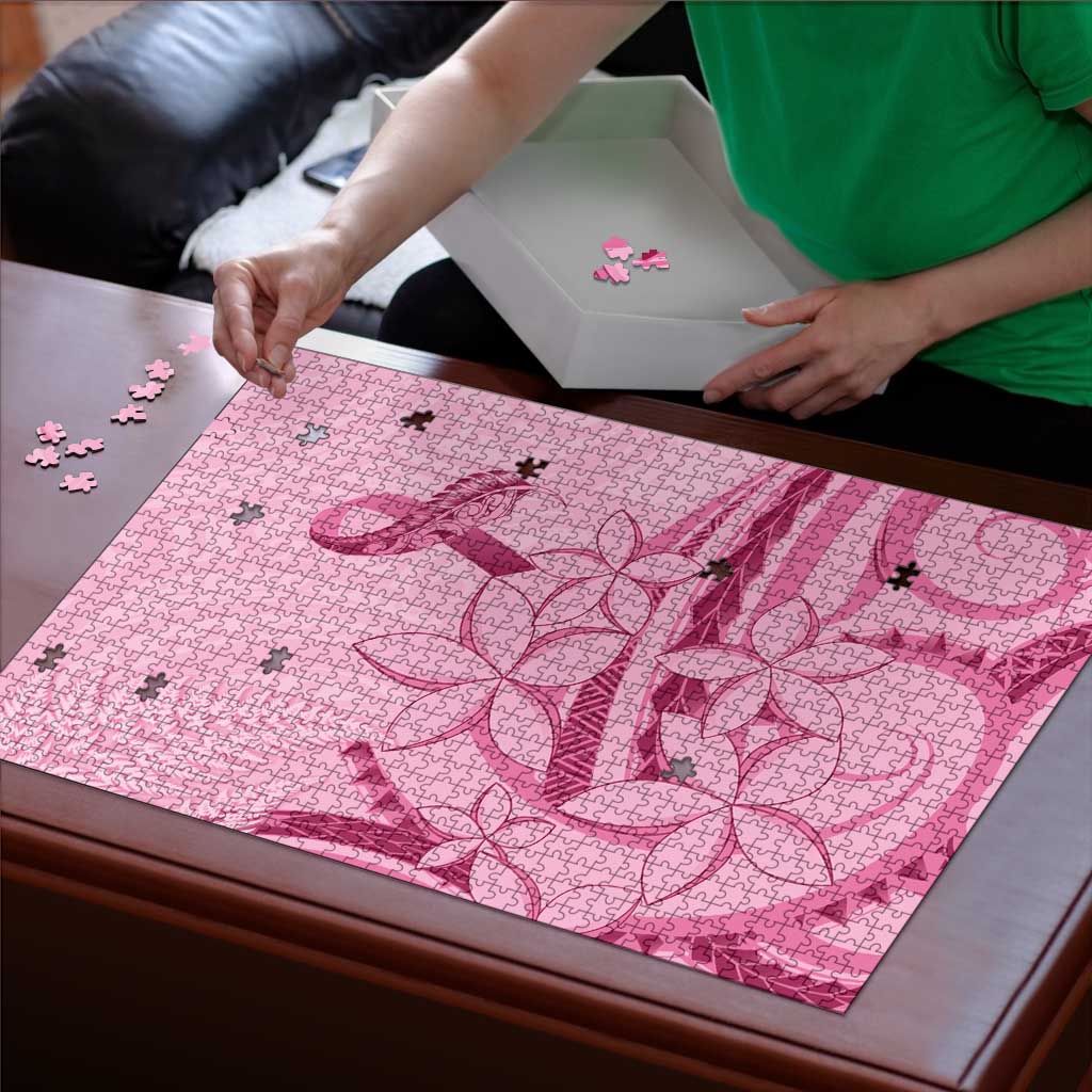Aotearoa Maori Puzzle Pink Fern Ribbons - Aussie Hoodie