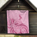 Aotearoa Maori Quilt Pink Fern Ribbons - Aussie Hoodie