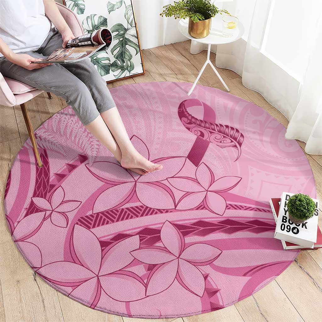 Aotearoa Maori Round Carpet Pink Fern Ribbons - Aussie Hoodie