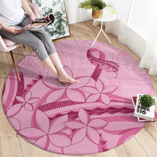 Aotearoa Maori Round Carpet Pink Fern Ribbons - Aussie Hoodie
